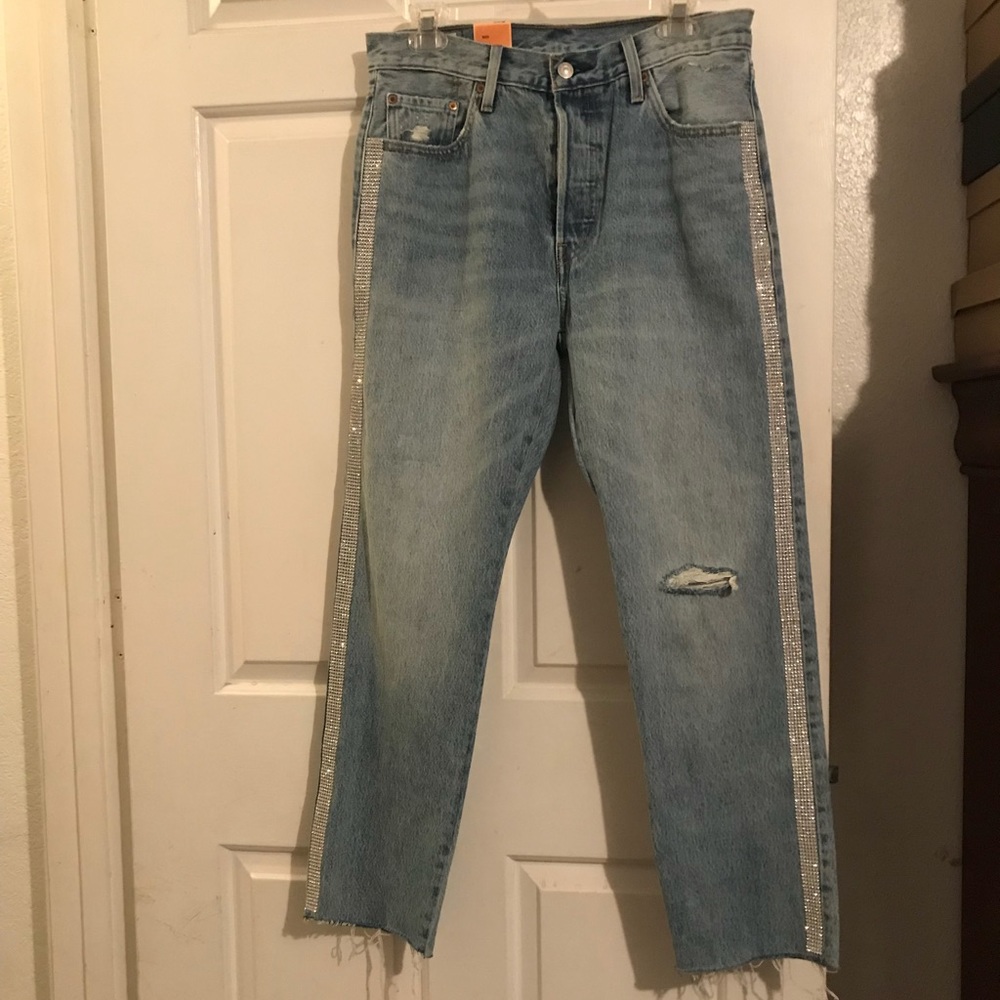 Levi’s Studded/distressed jeans